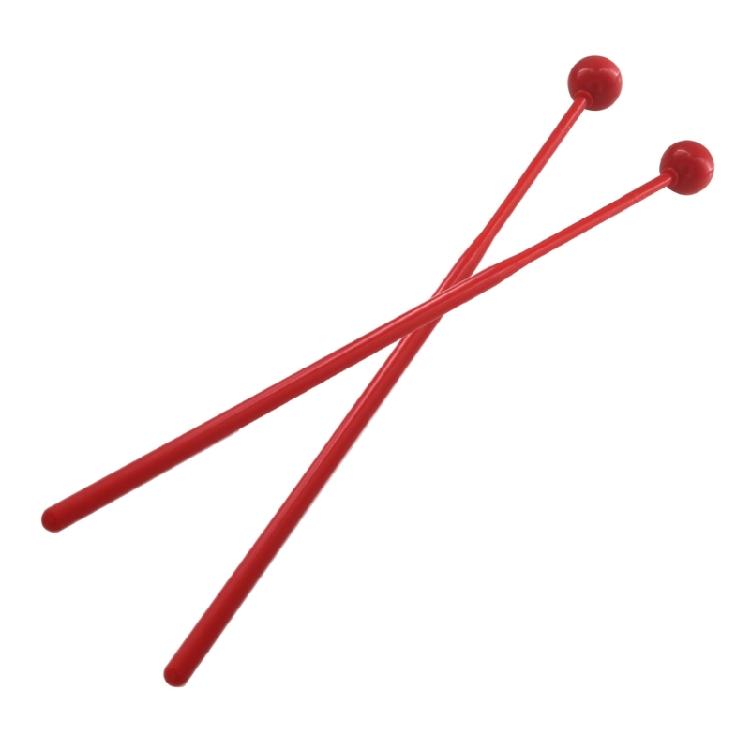 2Pcs Plastic Handle Percussion Instrument Accessories Mallets Beginners Training