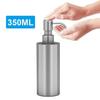 350ml Soap Liquid Dispenser Stainless Steel Press Type Lotion Bottle Containers Liquid Holder Cylindrical Appearance Bathroom
