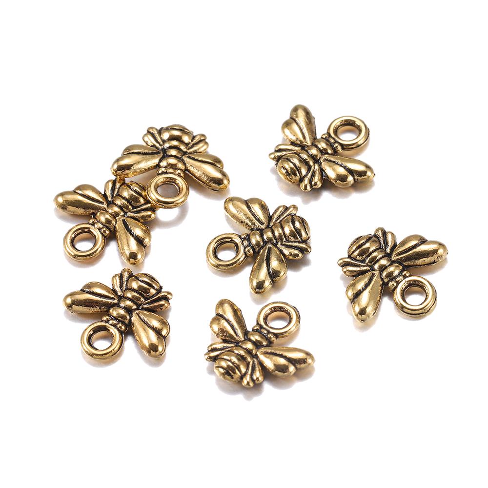 

40 шт античный тон Шмель пчелы насекомые подвески бусины для ожерелья браслет серьги принадлежности для изготовления ювелирных изделий