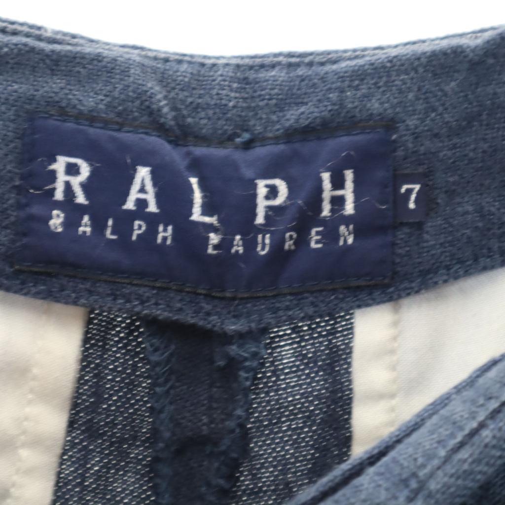 RALPH RALPH LAUREN linnen tack Tapered broek 7 Marineblauw Dames Gebruikt