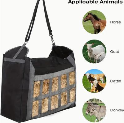 Slow Feed Hay Net Bag Large Capacity Horse Care for Stable and Livestock