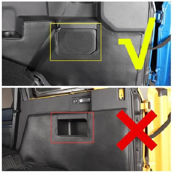 Fit For -2024 Ford Bronco ABS Chrome Rear Trunk Side Speaker Horn Cover Trim