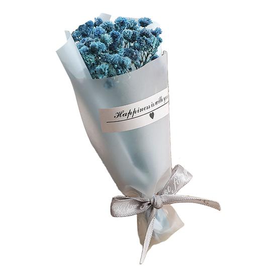 Valentine's Day Fake Mini Bouquet Artificial Aromatherapy Soap Rose Bouquet Simulation Dried Baby Breath Flower Gifts for Mom Women Wife