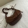 Minimalist Pu Underarm Purse With Zip Closure For Women Street Fashion Accessories