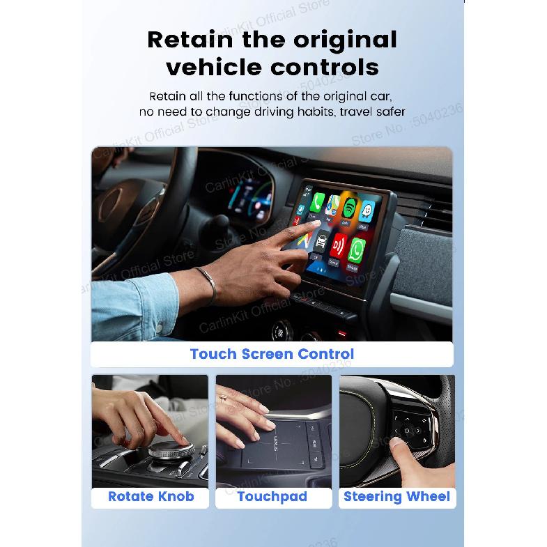 X1CA/X2CA CarlinKit 2-In-1 Wireless Adapter Wireless CarPlay Android Auto Plug &Play WiFi BLE Auto-connect For Baidu CarLife Car