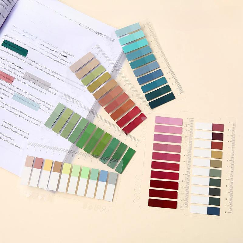 200 ks Lepicí poznámky Průhledné indexové štítky Samolepicí záložky do stránek Vodotěsné Vlaječky na označování souborů Kancelářské potřeby