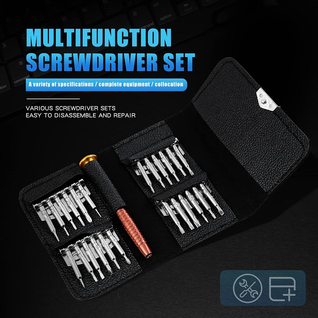 25-in-1 Präzisionsschraubendreher-Set für Elektronikreparaturen - Tragbares und multifunktionales Werkzeugset Mini-Schraubendreher für Reparaturen