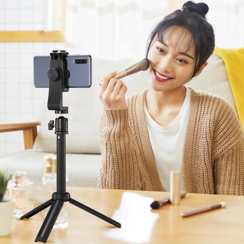 Lightweight PTZ Tripod Scalable Desk Stand for Content Creators and Streamers with Quick Setsup and Strong Stability