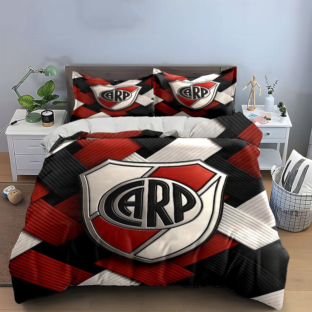 Red Black CARP Logo Bedding Set Bedding Duvet Cover Set Duvet Cover Pillowcases (1 * Duvet Cover 2 * Pillowcases, without duvet insert)