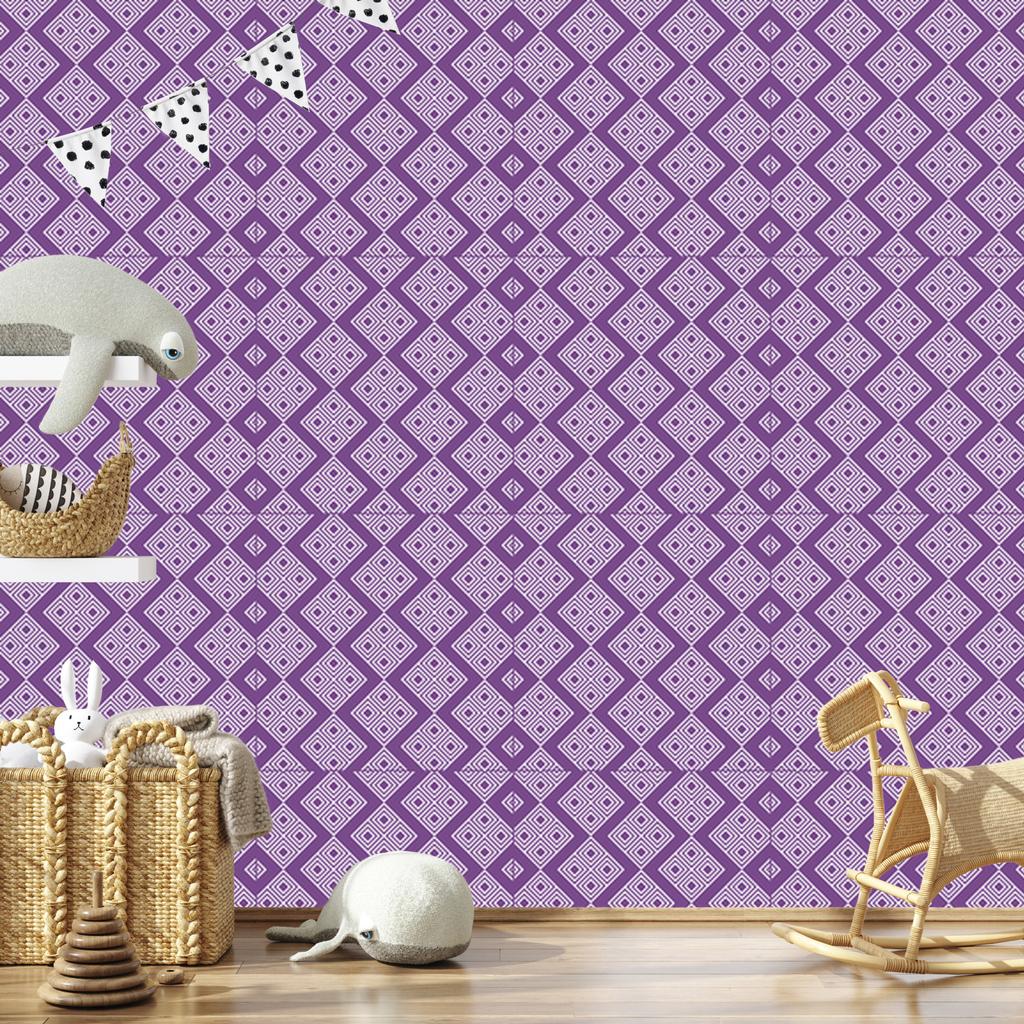 Wallpaper Geometric pattern purple, purple background 50x1000