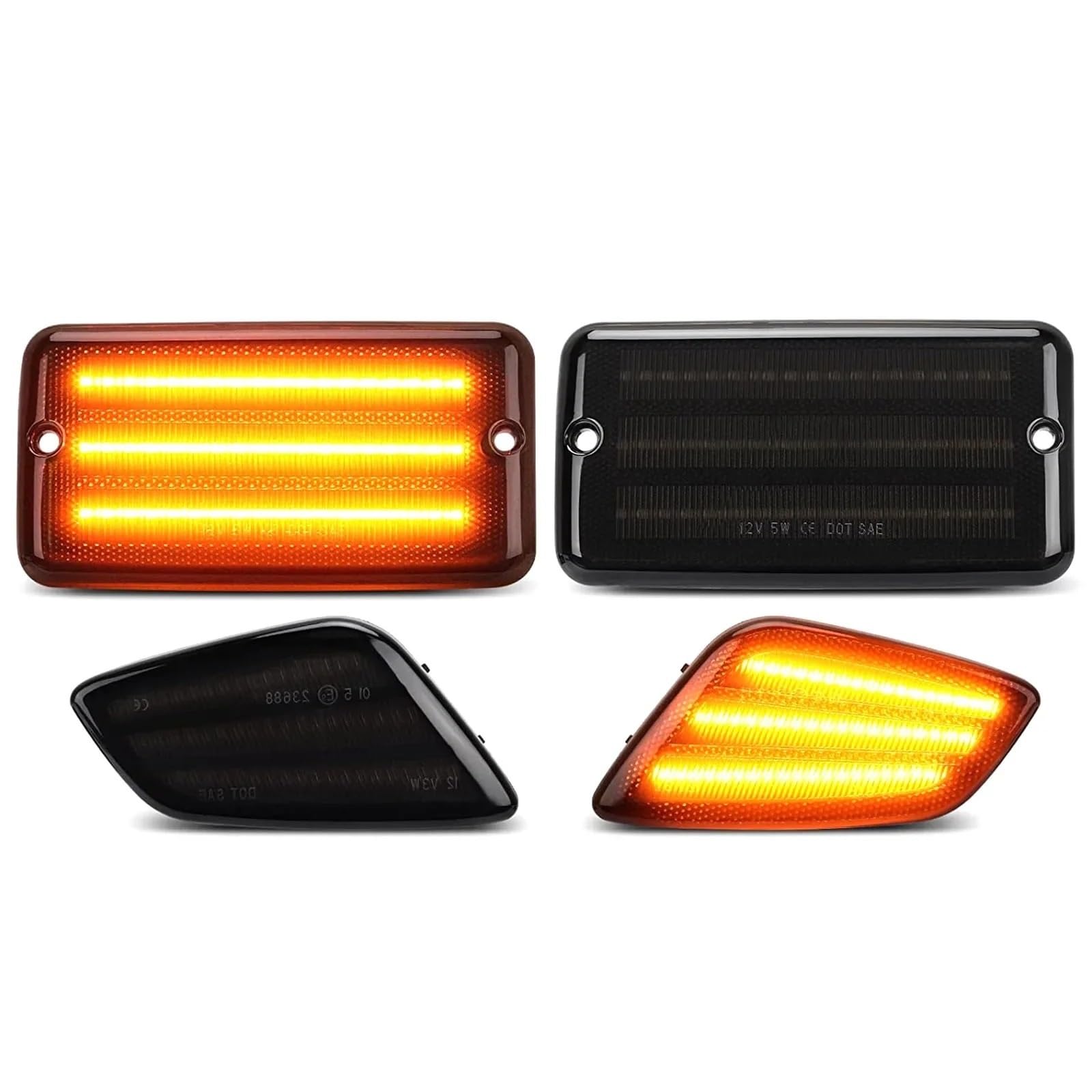

Rearview Mirror Indicator for Jeep Wrangler TJ 1997-2006 Left and Right Turn Signal Lamp One size
