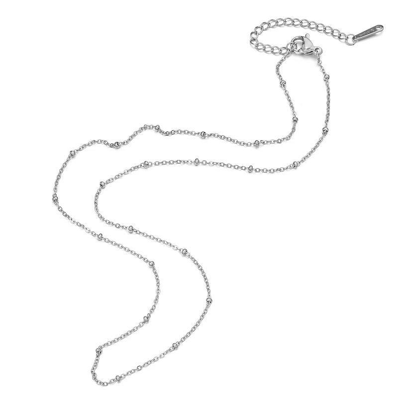 

Невыцветающая титановая стальная О-образная ключичная цепочка для самодельных украшений