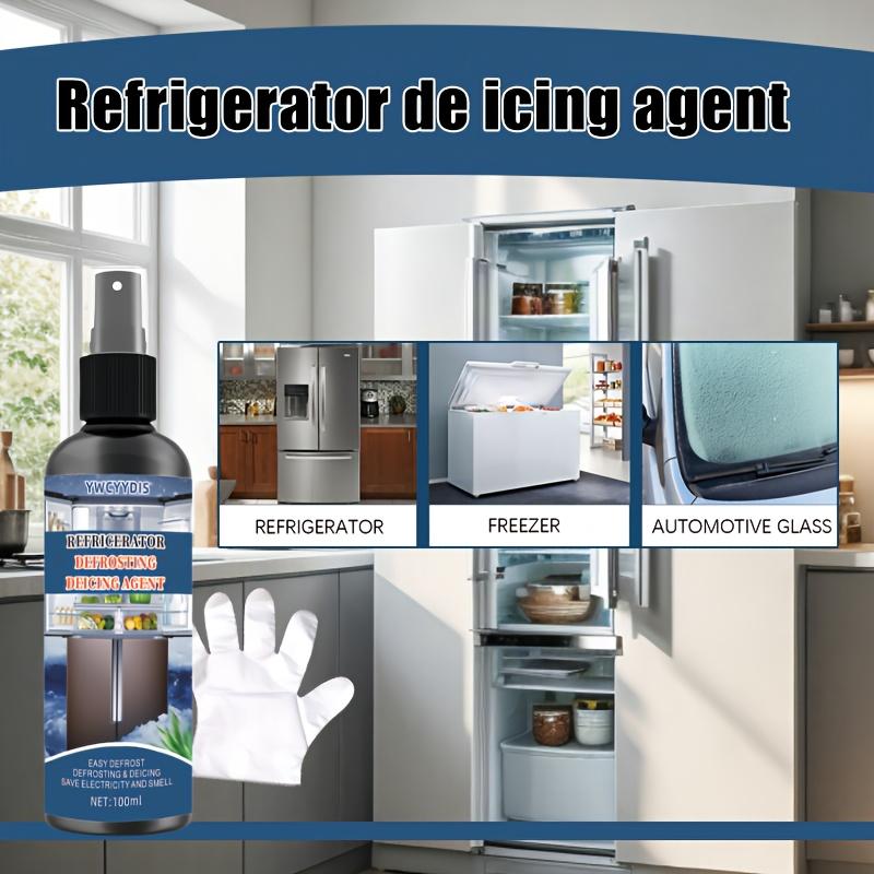 Quick-Freeze Refrigerator Deicer - Safe for Food, Easy Ice & Stain Removal, No Power Needed- for Quick Defrosting,100ml