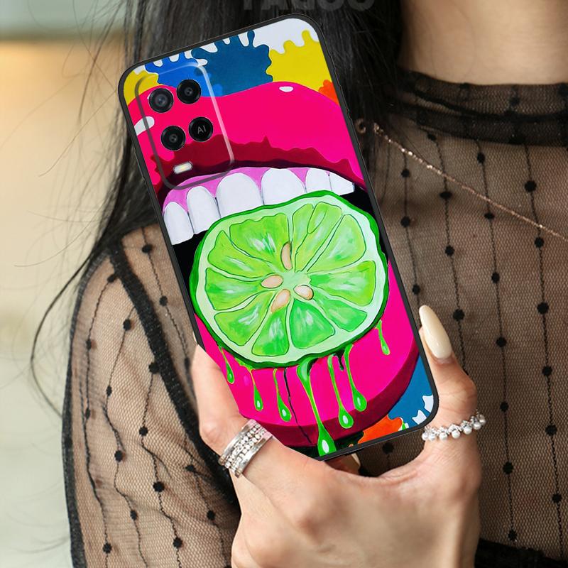 Indie Hippie Art Case For Oppo A78 A98 A18 A38 A58 A60 A80 A40 A96 A76 A16 A94 A74 A54 A15 A17 A57 A77 A5 Pro