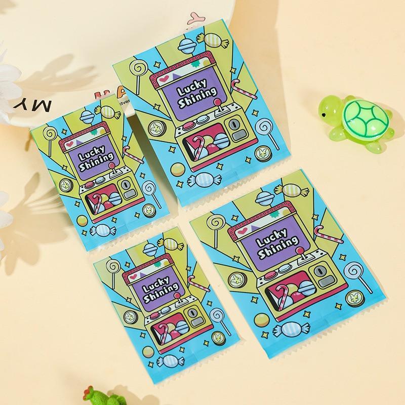 100Pcs Lucky Shining Printed Blind Bags New Empty Bag Candy Mini Toy DIY Party Gift Packaging