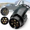 7 Pin To 13 Pin Plug Adapter Trailer Connector 12V Towbar Towing Waterproof Plugs Socket Adapter