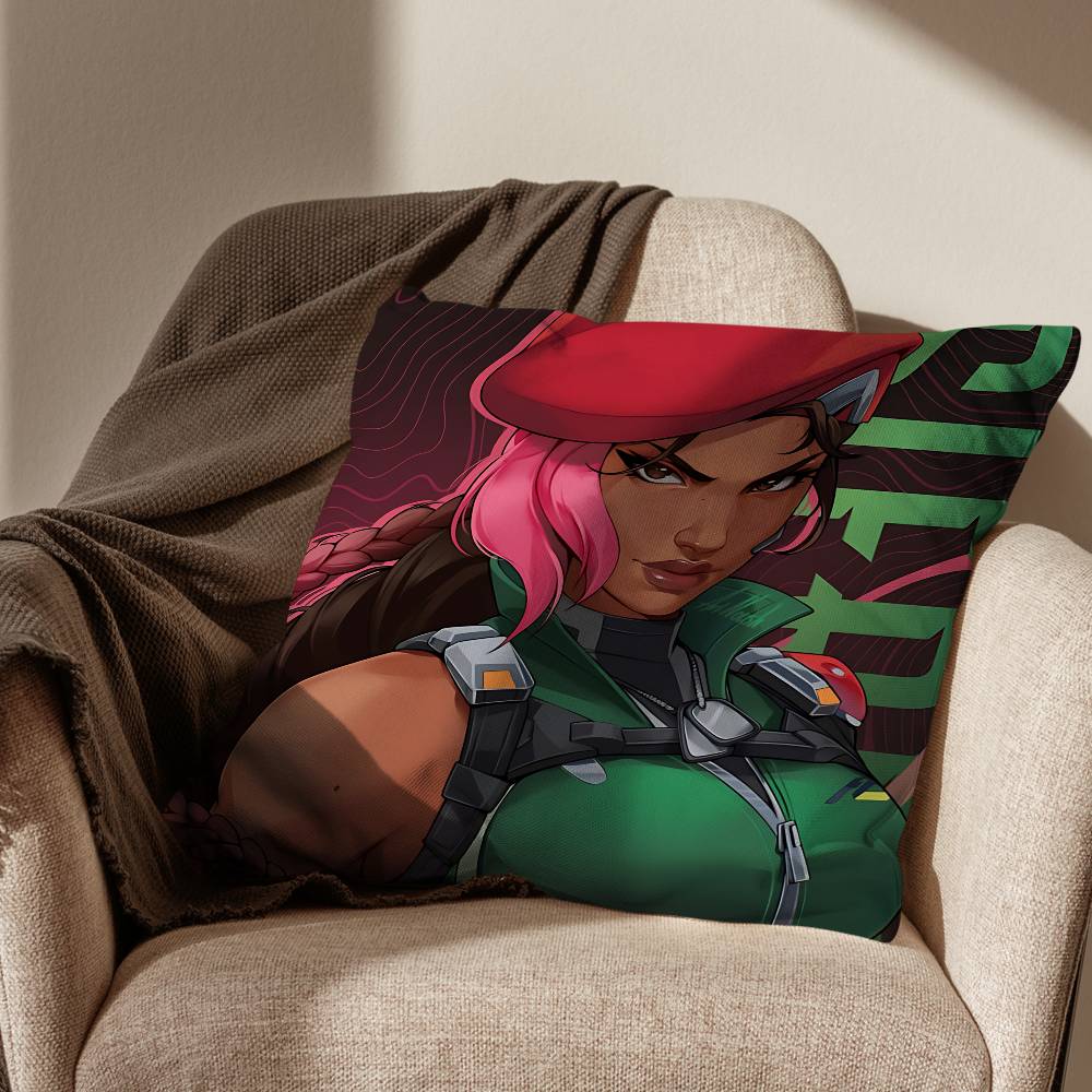 Game Jetpack Cat Overwatch Sierra Sombra Cushion Cover Suitable For Sofa Car Bedroom Office Cushions Decorative Pillow Case