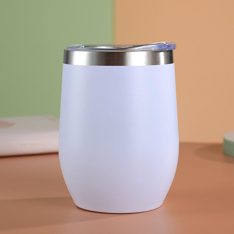 350ml Eggshell Wine Glass Stainless Steel Thermos Bottle Beer Mugs Thermal Cup for Beers Insulated Coffee Cup Travel Tumbler