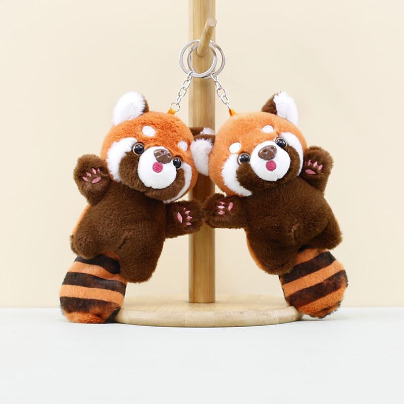 Adorable Cute Plush Raccoon Keychain Stuffed Animal Toy Perfect Bag Charm