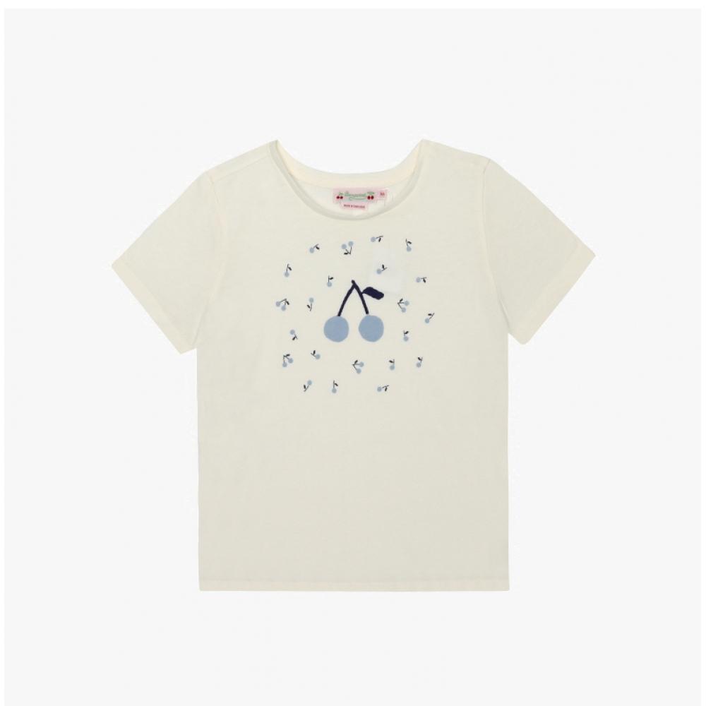Bonpoint Alcala Girls Kids Short Sleeve Tee S05gtsk00026