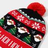 Christmas Elements Snowman Elk Christmas Tree Flanged Hairball Knitted Hat, Men's and Women's Thermal Ear Protection Wool Hat