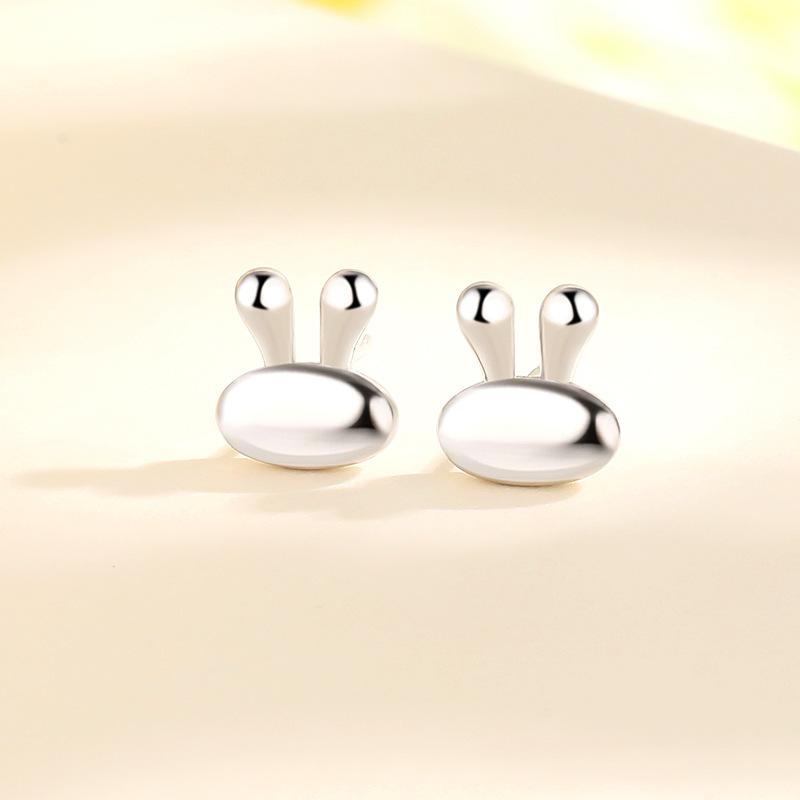 Zvedající Ušní Dírky Králičí Puzetové Náušnice Dámské Malé, Jednoduché a Roztomilé Náušnice Niche Design Vánoční Náušnice