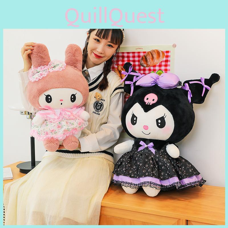 Bowknot Melody With Dress Plush Toy Cartoon Stuffed Doll Decoration Kids Gift