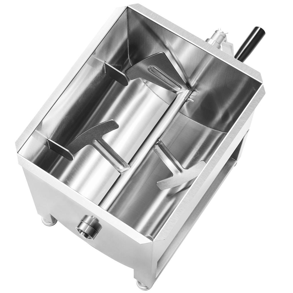VEVOR Manual Meat Mixer, 60L Fixed Tank Meat Processing Equipment(Mixing Max 60LBS for Meat), Stainless Steel Meat Mixer