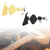 1Ply Black/Yellow Electric Guitar Pickguard Pick Guard Scratch Plate with Bracket and Screws for LP Style Guitar Parts