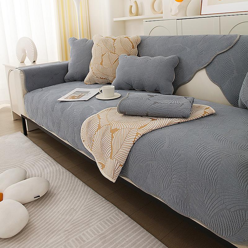 Chenille Sofa Cushion Four Seasons Universal Non-Slip High-End Cushion Simple Modern Sofa Cover Full Covered