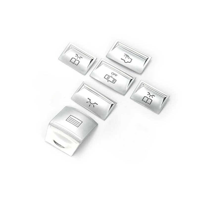 Car Roof Sunroof Reading Light Buttons Stickers Decoration For Mercedes Benz GLK C E Class X204 W204 W212 Dome Lamp Cover Trim