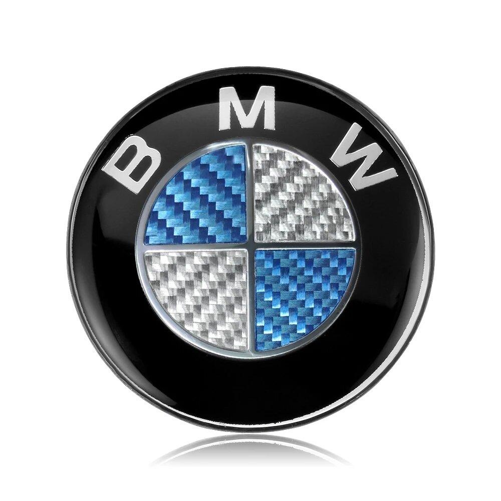KYLZ4 1PCS 45mm Car Steering Wheel Badge Emblem Sticker Auto-Styling For BMW M3 M4 M5 E36 E39 E87 E90 E53 F07 F34 F44 G20 G30 FXPT-BMW