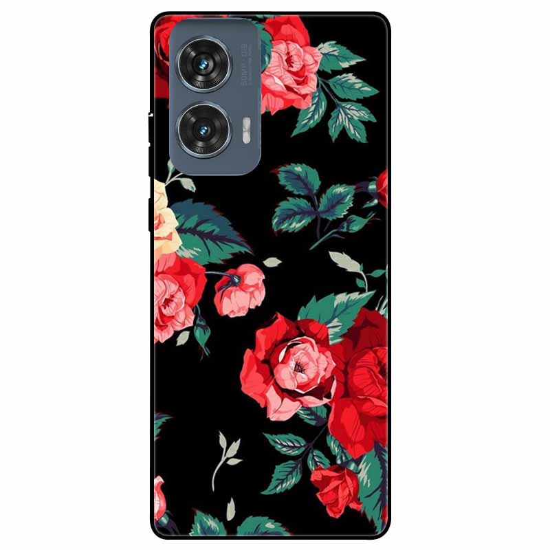 For Moto Edge 50 Fusion Case Silicone Space Animal TPU Soft Black Cover For Motorola Edge 50 Fusion Cases 50Fusion Cool TPUCover