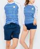 Dangun Soda Striped Color Block Rash Guard