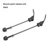 2 Pièces Axes de Roue de Vélo Haute Résistance Ensemble Axes à Blocage Rapide de Vélo Broche Levier Vélo de Montagne Route Moyeux de Roue Broche