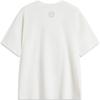 Li-Ning Wade Series Printed Letter Round Neck Comfortable Breathable Loose Short Sleeve T-Shirt Men Tops Off-White AHSU843-2