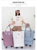 Expandable Large Capacity Travel Bag with Wheels, Double Layer, Foldable, Wet & Dry Separation, Ideal Hospital Carry-on