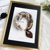 Magnetic Buckle Silk Scarf Headband Internet Celebrity New Magnetic Buckle Bracelet Small Long Women's Summer Casual Necklace Diamond Neck Band