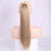 XINRAN 22" Long Silky Straight Synthetic Drawstring Ponytail Clip In Extension High Temperatur Fiber