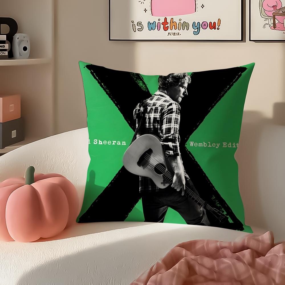 

Melodic Pop British Singer EEd Sheeran Cushion Cover Pillowcase Short Plush Invisible zipper Room Sofa Cushion Cover 30X30cm