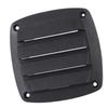 4inch RV Air Vent Louver Plastic Weather Resistant Optimal Airflow Boat Ventilation Outlet Grille Louver for Yacht Black