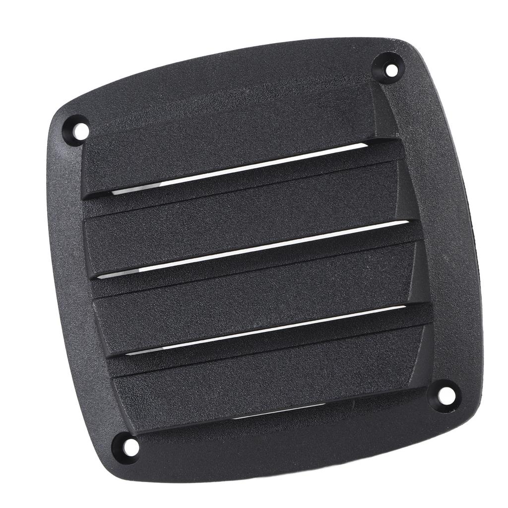 4inch RV Air Vent Louver Plastic Weather Resistant Optimal Airflow Boat Ventilation Outlet Grille Louver for Yacht Black