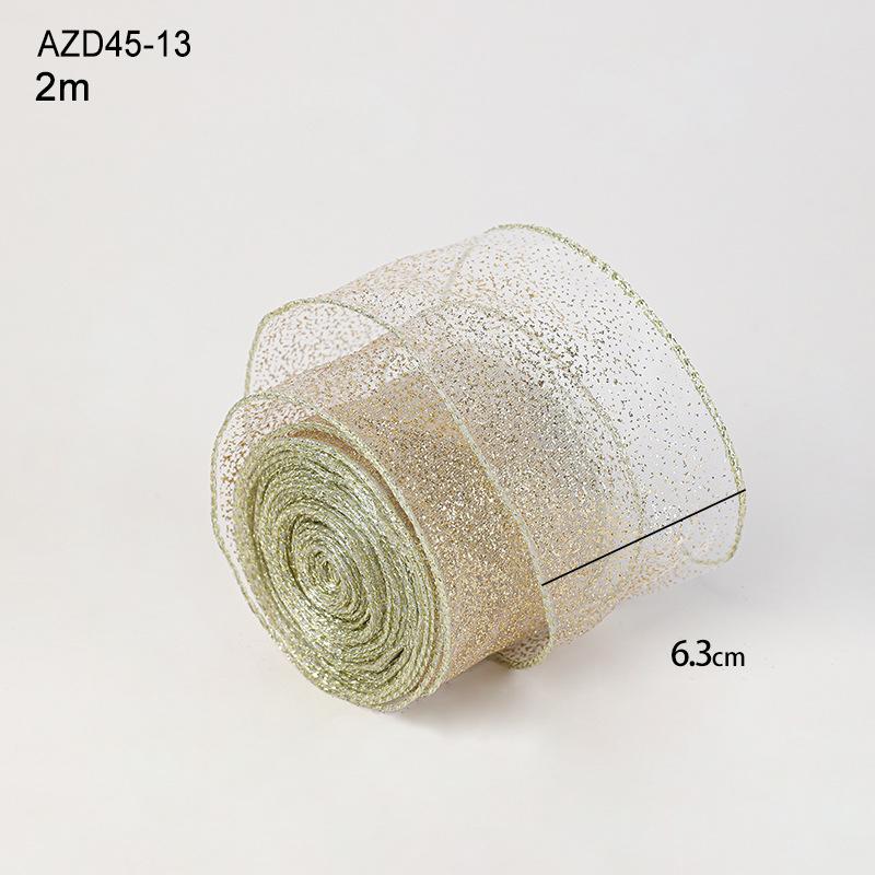 New 2M Christmas Ribbon Lmitation Linen Xmas Gift Fabric Swirl Ribbon Plaid Bow Snowflake DIY Accessories Christmas Tree Ribbon