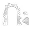 Die Cutting Paper Embossing Tool Brick Wall and Window Design Lightweight