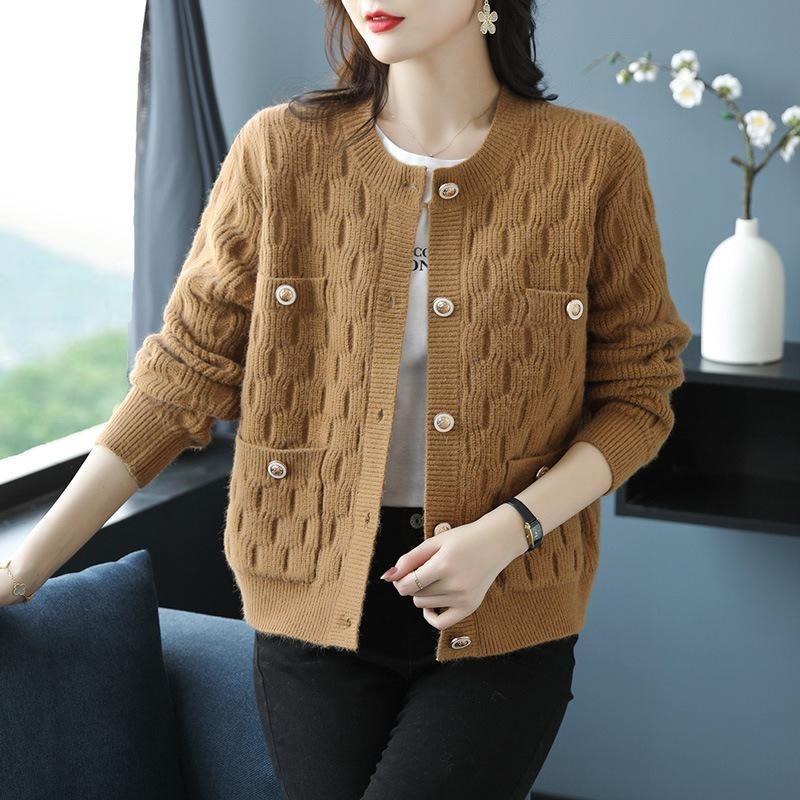 Short Sweater Jacket Shawl Women's Autumn Clothing New Loose Outer Top Knitted Cardigan Spring and Autumn Coat Women