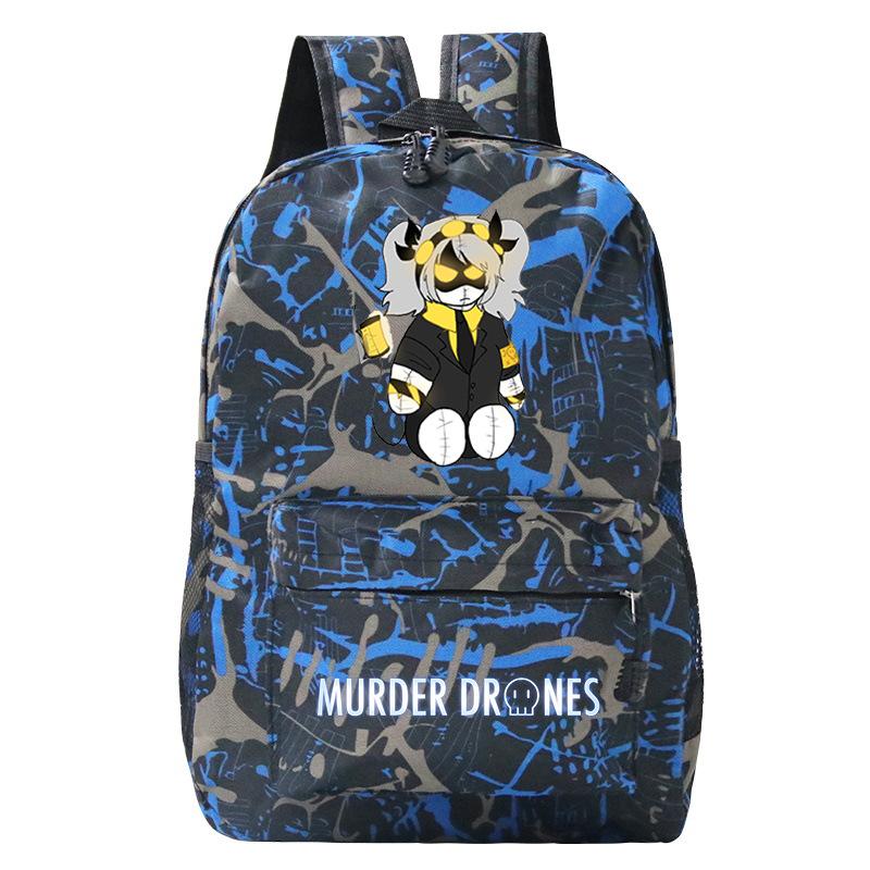 Murder Drones Personality Printing Trend Student School Bag Multifunctional Outdoor Travel Backpack