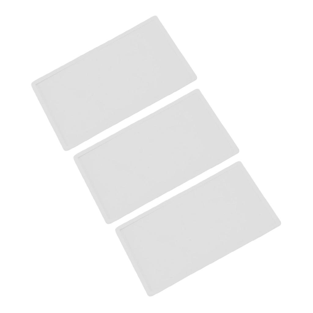 3Pcs Upper Top Screen Lens Replacement Plastic Cover for 2DS Handheld Game Console LCD Screen Parts Accessories