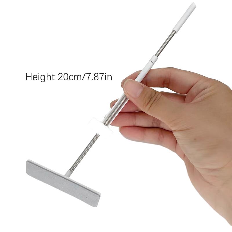 

1:6 1:12 Dollhouse Miniature Sponge Mop Garbage Can Dustpan Broom Home Cleaning Tools Simulation Model Decor Toy Accessories B