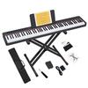 KIMFBAY 88-Key Portable Digital Piano with Stand, Lightweight and Portable, Slim Design, Includes Pedal, Perfect for Kids and Beginners, MIDI Compatib