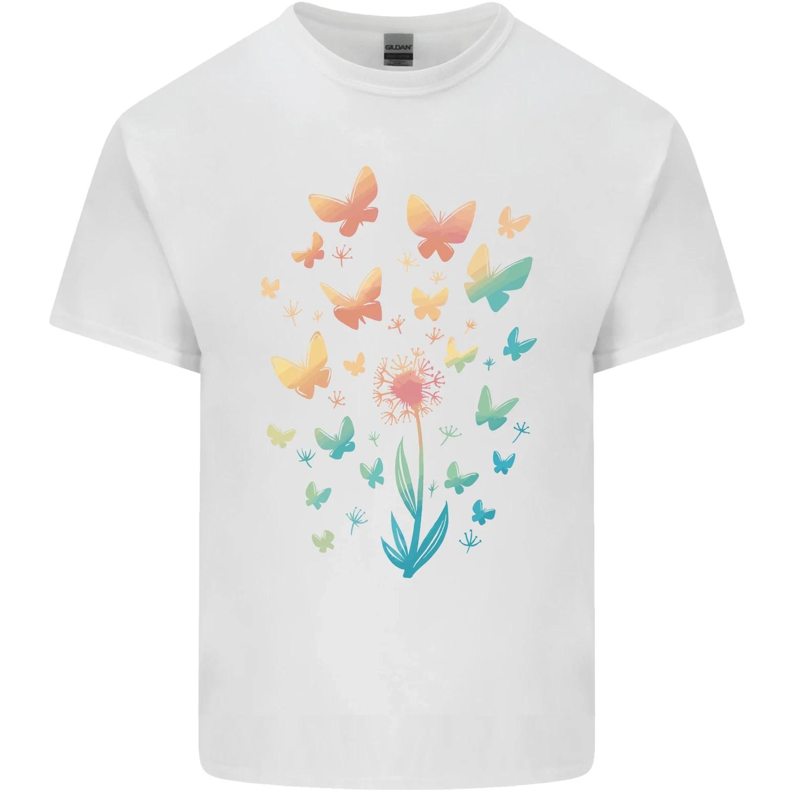 Dandelion Butterfly Plant Gardening Kids T-Shirt Childrens XL